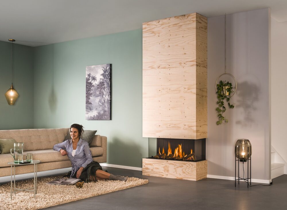 Contemporary Gas Fireplace